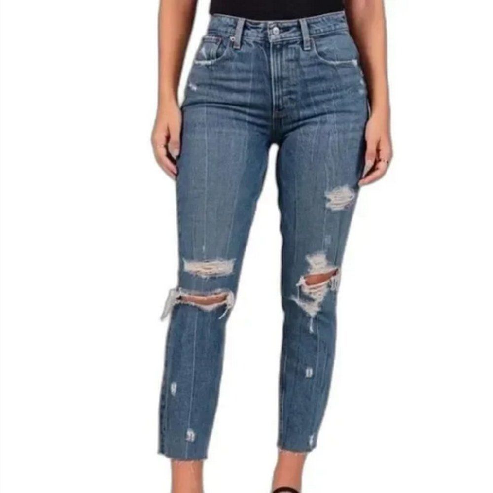 Abercrombie & Fitch High Rise Mom Jean Curve Love